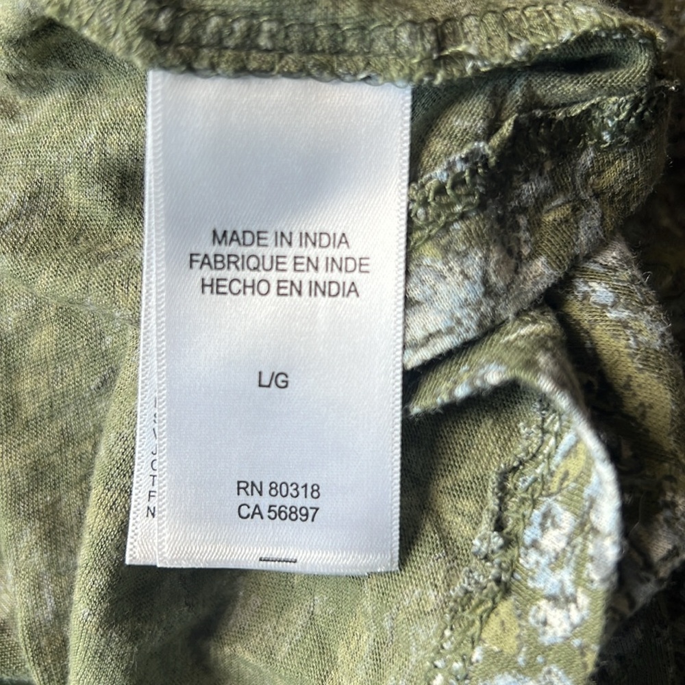 NWT Lucky Brand Blouse L - Picture 8 of 8